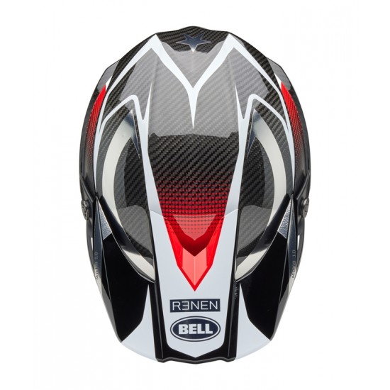 Capacete Bell Moto-10 Spherical Mips Fasthouse Renen Raycon Matte Gloss Black / White