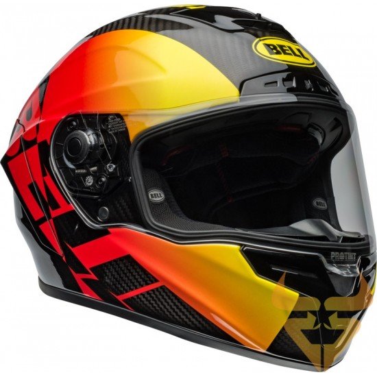 Capacete Bell Race Star DLX Flex Offset Gloss Black / Red