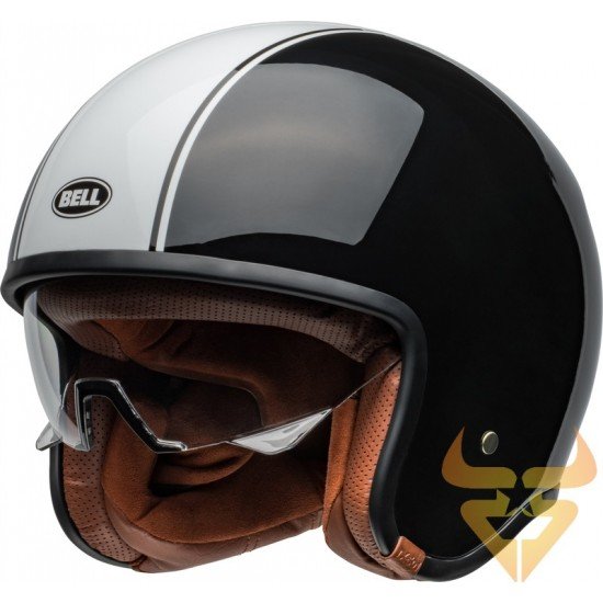 Capacete Bell TX501 Rally Gloss Black / White