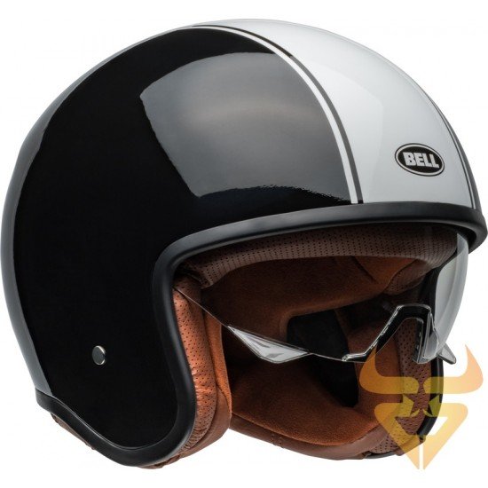 Capacete Bell TX501 Rally Gloss Black / White