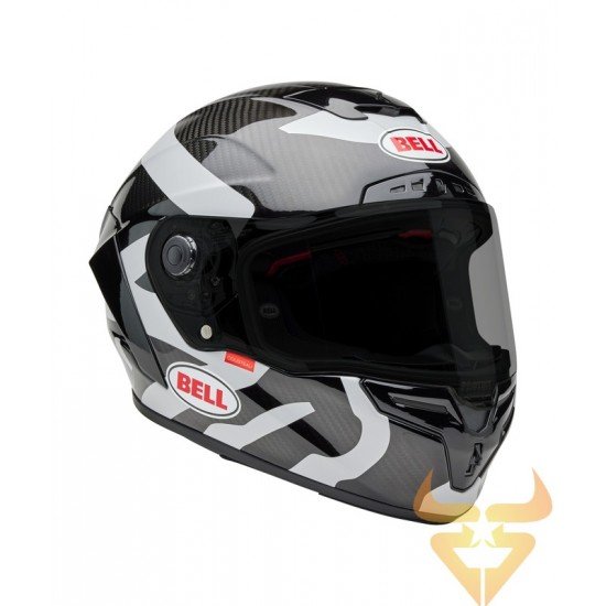 Capacete Bell Race Star DLX Hello Cousteau Equidae Matte Gloss Black / Gray