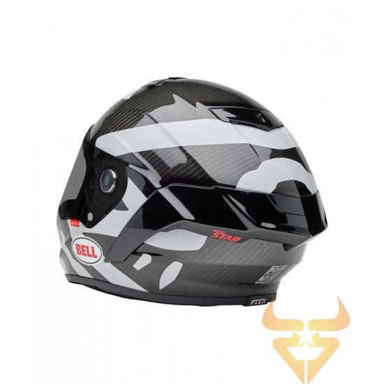 Capacete Bell Race Star DLX Hello Cousteau Equidae Matte Gloss Black / Gray