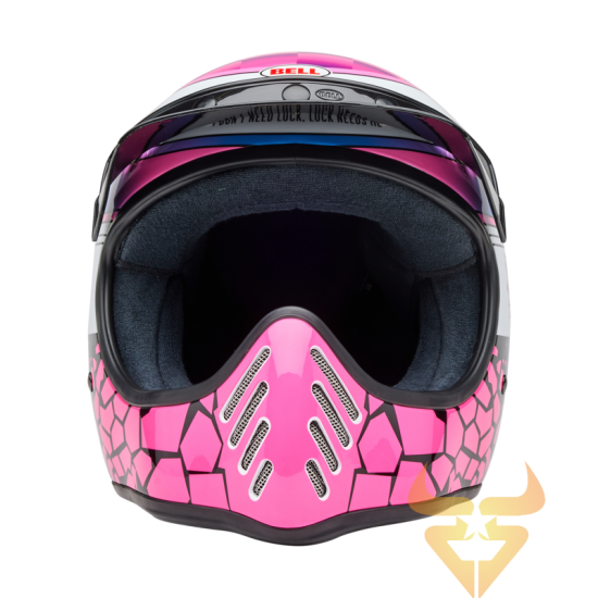 Capacete Bell Moto-3 Deathspray Gloss Pink Purple