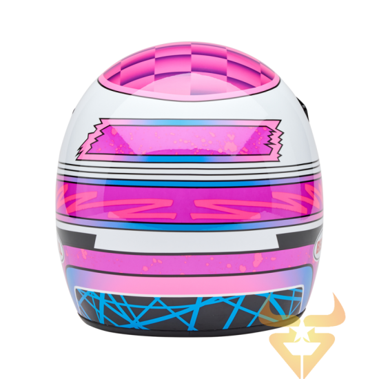 Capacete Bell Moto-3 Deathspray Gloss Pink Purple