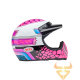 Capacete Bell Moto-3 Deathspray Gloss Pink Purple