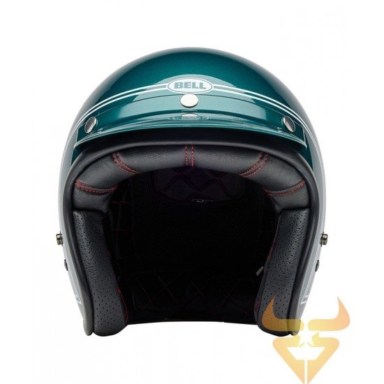 Capacete Bell Custom 500 Steve McQueen Riverside Metallic Green