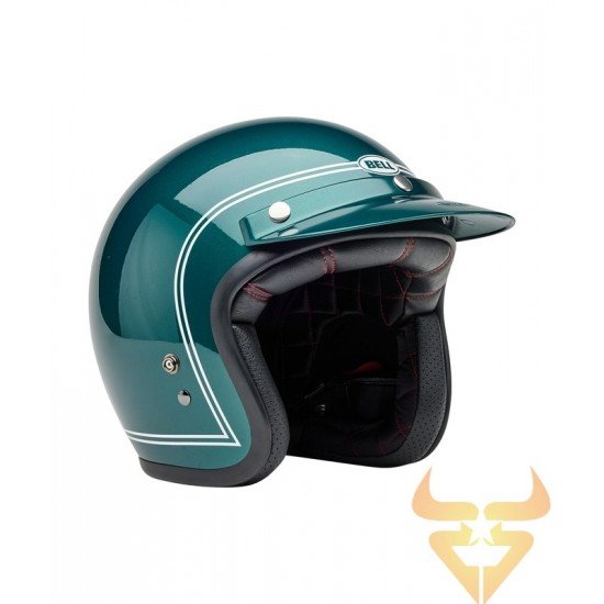 Capacete Bell Custom 500 Steve McQueen Riverside Metallic Green