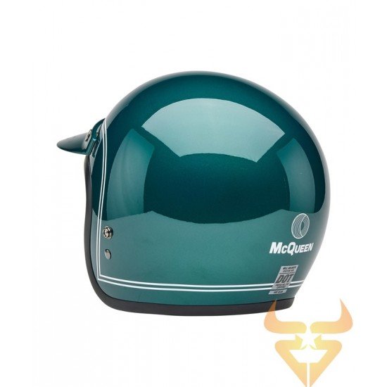 Capacete Bell Custom 500 Steve McQueen Riverside Metallic Green