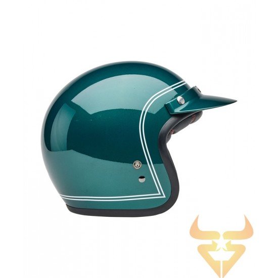 Capacete Bell Custom 500 Steve McQueen Riverside Metallic Green