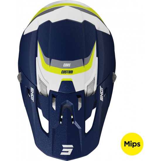 Capacete CORE CUSTOM Azul Pérola Shot