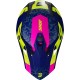 Capacete Criança PULSE AIRFIT Azul/Amarelo Neon/Rosa Brilhan Shot