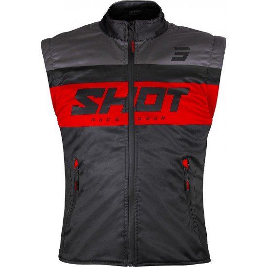 Casaco S/Mangas BODYWARMER LITE 3.0 Preto/Vermelho Shot