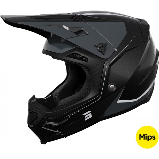 Capacete CORE COMP Preto Mate/Brilhante Shot