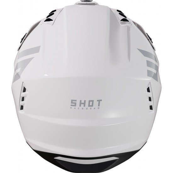 Capacete JUMP SOLID Branco Brilhante Shot