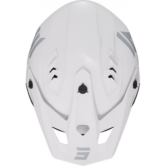 Capacete JUMP SOLID Branco Brilhante Shot