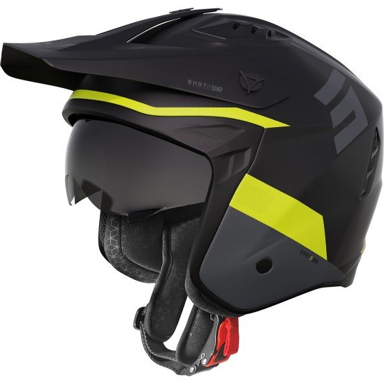 Capacete JUMP TRICKS Preto/Amarelo Neon Mate Shot