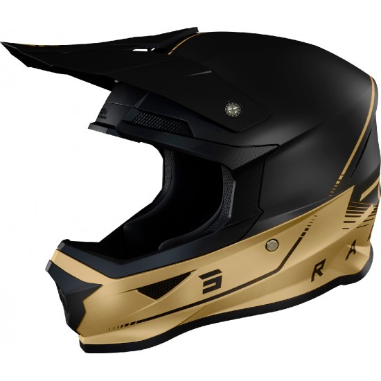 Capacete FURIOUS RAW 3.0 Shot Preto / Dourado