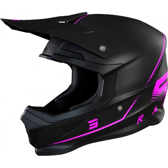 Capacete FURIOUS RAW 3.0 Shot Preto / Rosa Mate