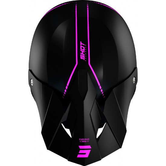 Capacete FURIOUS RAW 3.0 Shot Preto / Rosa Mate