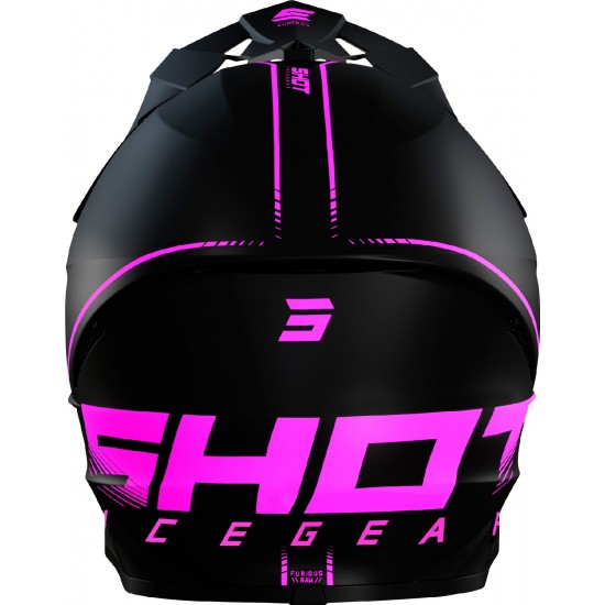 Capacete FURIOUS RAW 3.0 Shot Preto / Rosa Mate