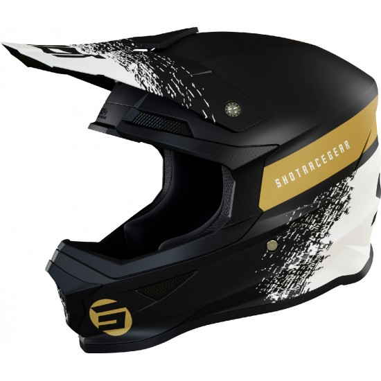 Capacete FURIOUS ROLL Shot Preto / Dourado Mate