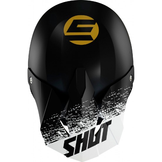 Capacete FURIOUS ROLL Shot Preto / Dourado Mate