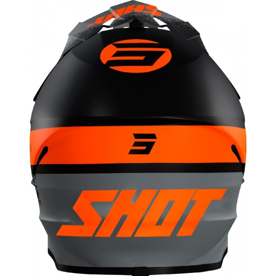 Capacete FURIOUS ROLL Shot Preto / Laranja Mate