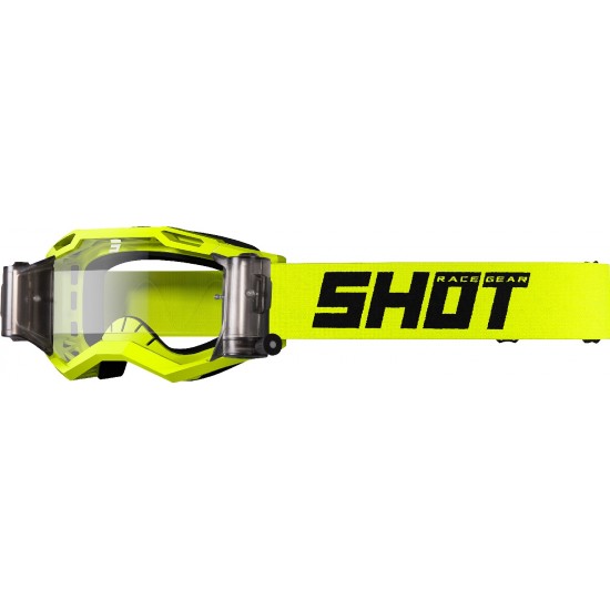 Oculos ASSAULT 2.0 SOLID Amarelo Neon Brilho C/ Roll-off Shot