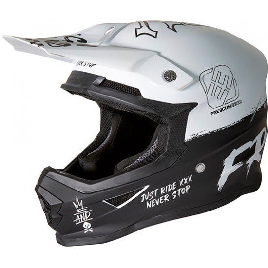 Capacete Criança Shot  FURIOUS XP-4 SPEED Branco mate Freegun