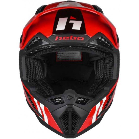 Capacete HMX-FO1 HERITAGE Vermelho/Preto Hebo