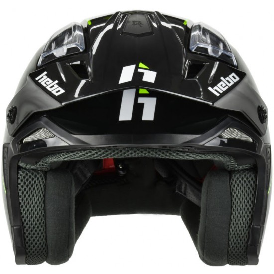 Capacete Trial ZONE 4 CONTACT Preto Hebo