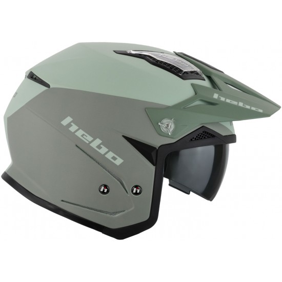 Capacete HTR-P01 V6 ZONE 5 BICOLOR Verde Hebo