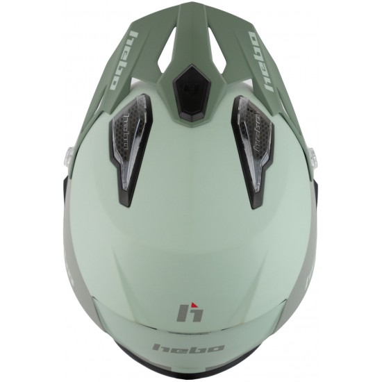 Capacete HTR-P01 V6 ZONE 5 BICOLOR Verde Hebo