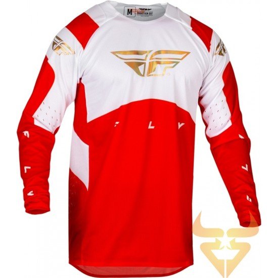 Camisola Fly Racing Evolution DST Red / White / Iridium Red