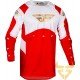 Camisola Fly Racing Evolution DST Red / White / Iridium Red