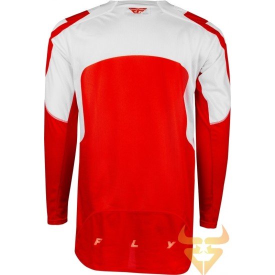 Camisola Fly Racing Evolution DST Red / White / Iridium Red