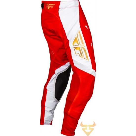 Calças Fly Racing Evolution DST Red / White / Iridium Red