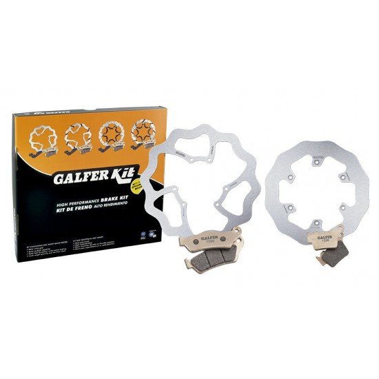 Kit Discos com Pastilhas de Travão Galfer Wave Fixed Solid Ktm