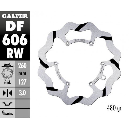 Discos Travão Frente Fixed Wave Groved Galfer Husaberg