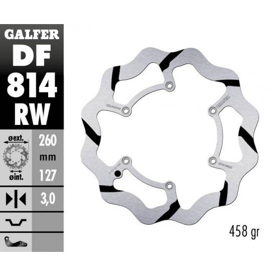 Discos Travão Frente Fixed Wave Groved Galfer Beta