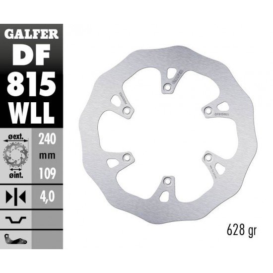 Discos Travão Trás Fixed Wave Solid Galfer Beta