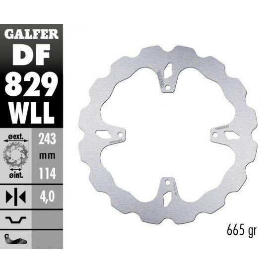 Discos Travão Trás Fixed Wave Solid Galfer TM Racing