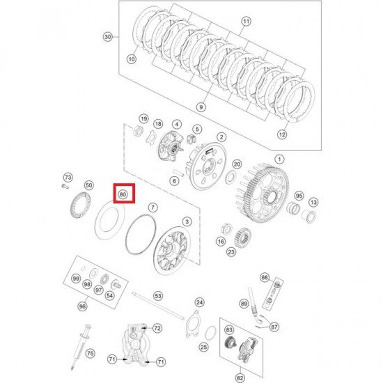 Anilha Embraiagem 78132005000 Original Ktm