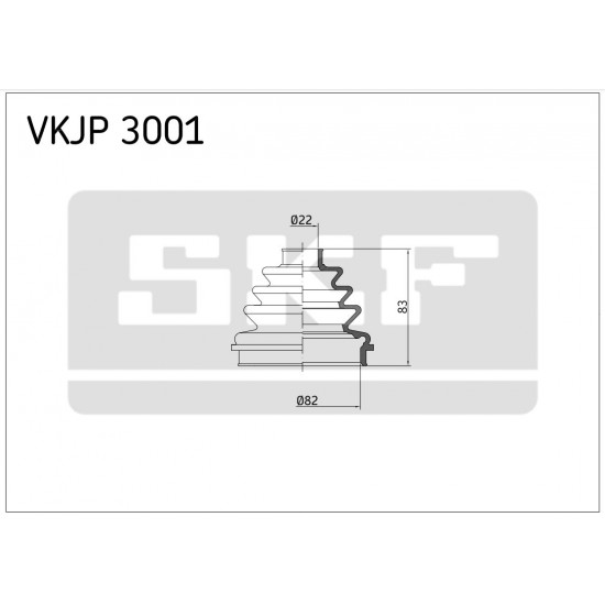 Fole de Cardan Universal SKF 22x82x83