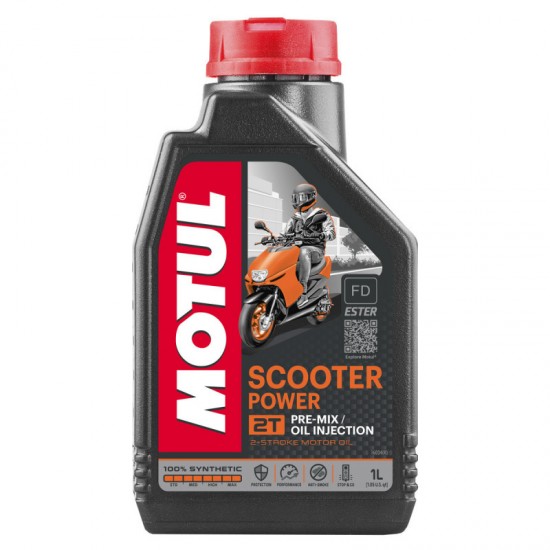 Óleo Mistura Motul Scooter Power 2T 100% Sintético 