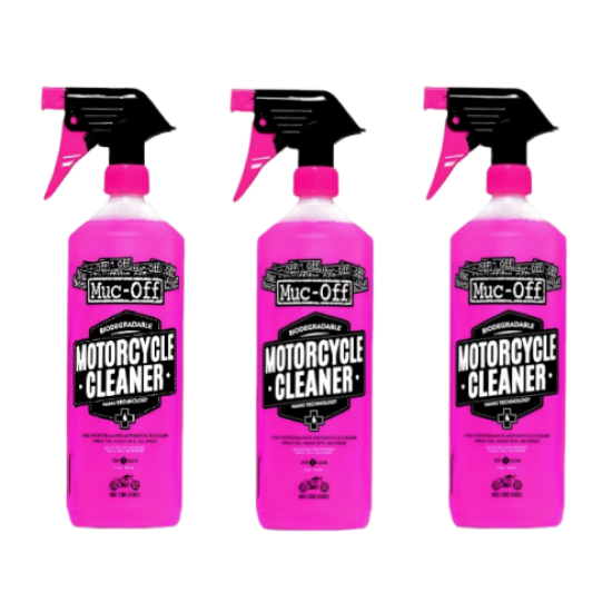 kit 3 Líquido Limpeza Muc-Off Motorcycle Cleaner