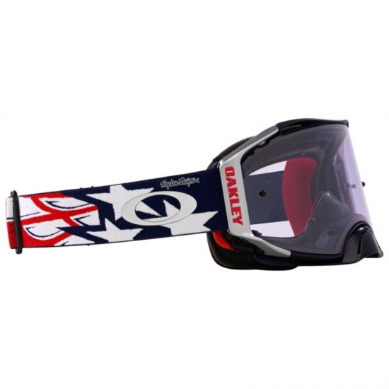 Óculos Oakley Airbrake TLD Red White Blue Wings - Prizm MX