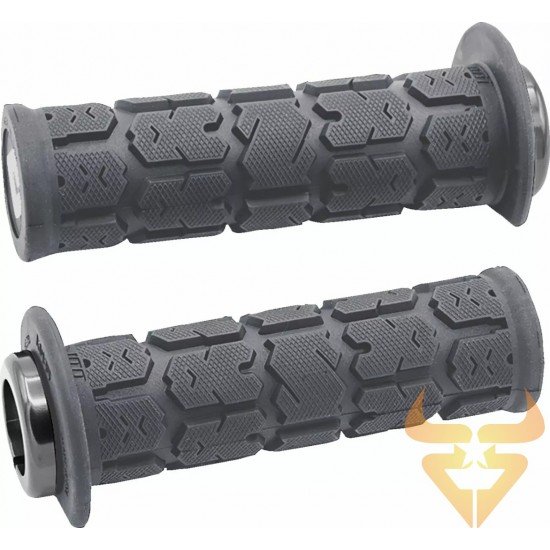 Punhos Atv Odi Lock On Rogue V2.1 Graphite / Silver