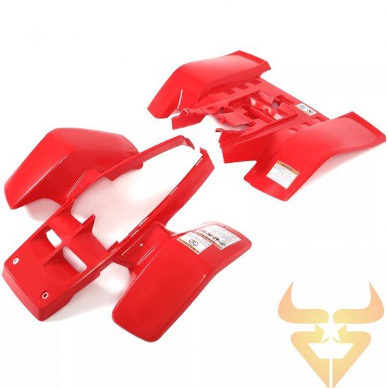 Guarda Lamas / Plástico Frontal e Traseiro Vermelho Yamaha Banshee 350