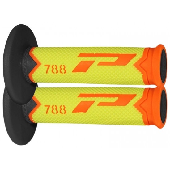 Punhos Pro Grip 788 Triple Density Laranja Fluo / Amarelo Fluo